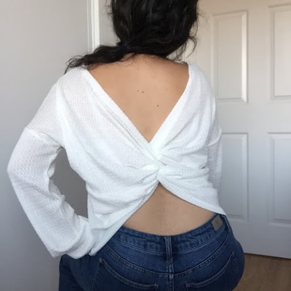 ❗️One Left❗️NWT White Waffle Knot Back - Picture 2 of 4